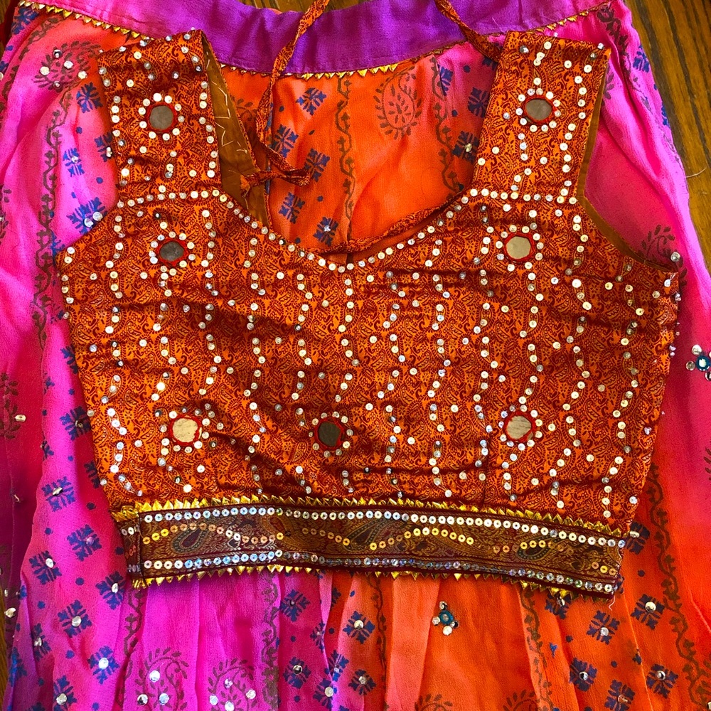 Colorful, Handmade Lengha and Choli